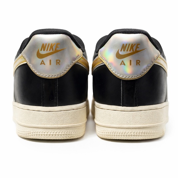 • Nike AF1 Black Iridescent Logo Women Size 9 - Picture 5 of 9